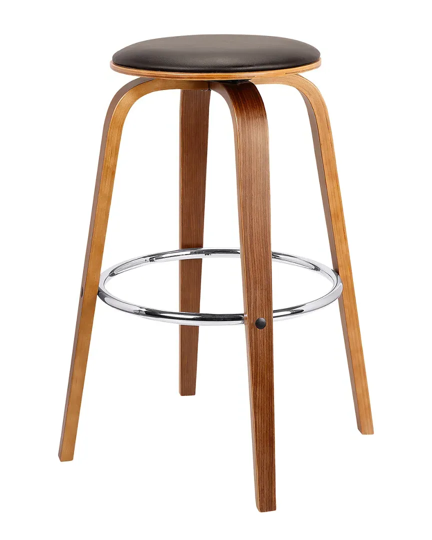 Harbor 30in Swivel Bar Height Barstool - Brown, Walnut image
