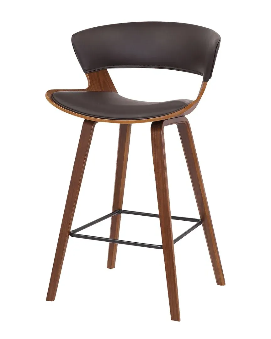 Jagger 26in Counter Height Bar Stool - Brown, Faux Leather