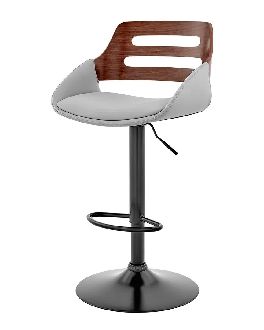 Karter Adjustable Bar Stool - Gray, Walnut