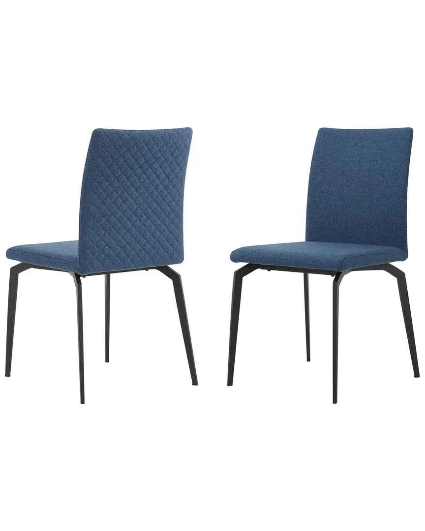 Lyon Metal Dining Chairs Set of 2 - Blue