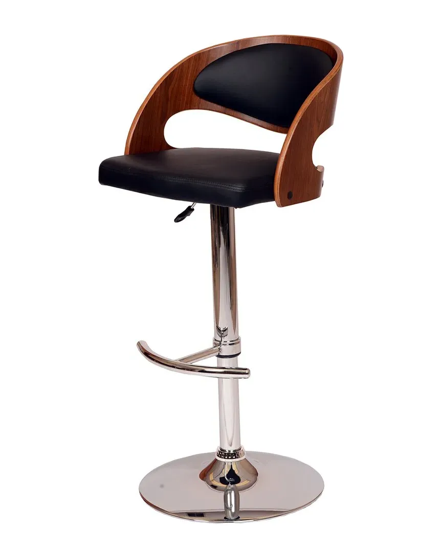 Malibu Swivel Barstool - Black, Chrome image