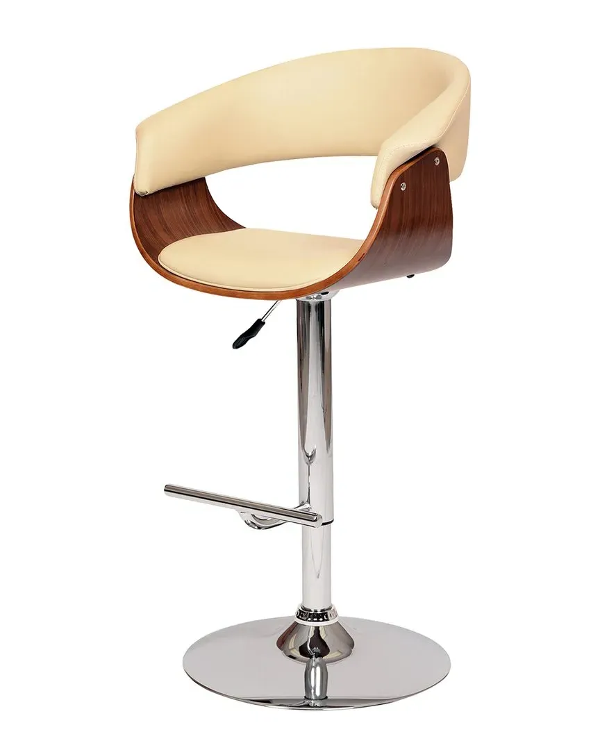 Paris Swivel Barstool - Cream, Faux Leather image