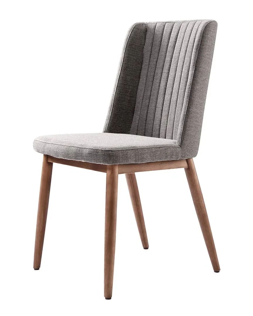 Wade Dining Chair - Grey, Walnut