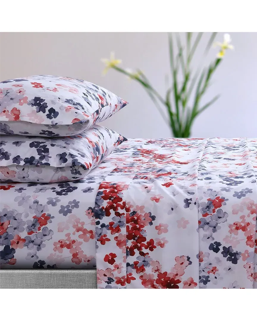 Juliette Deep Pocket Sheet Set - Red, Microfiber image