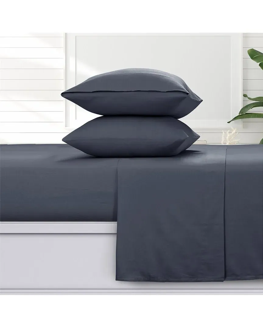 Solid Cotton Flannel Sheet Set - Cloudy Blue