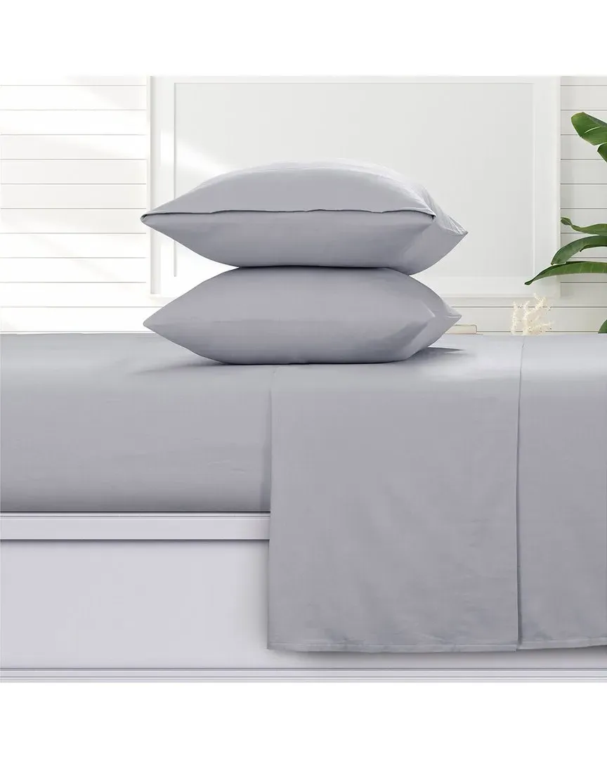 Solid Cotton Flannel Sheet Set - Grey