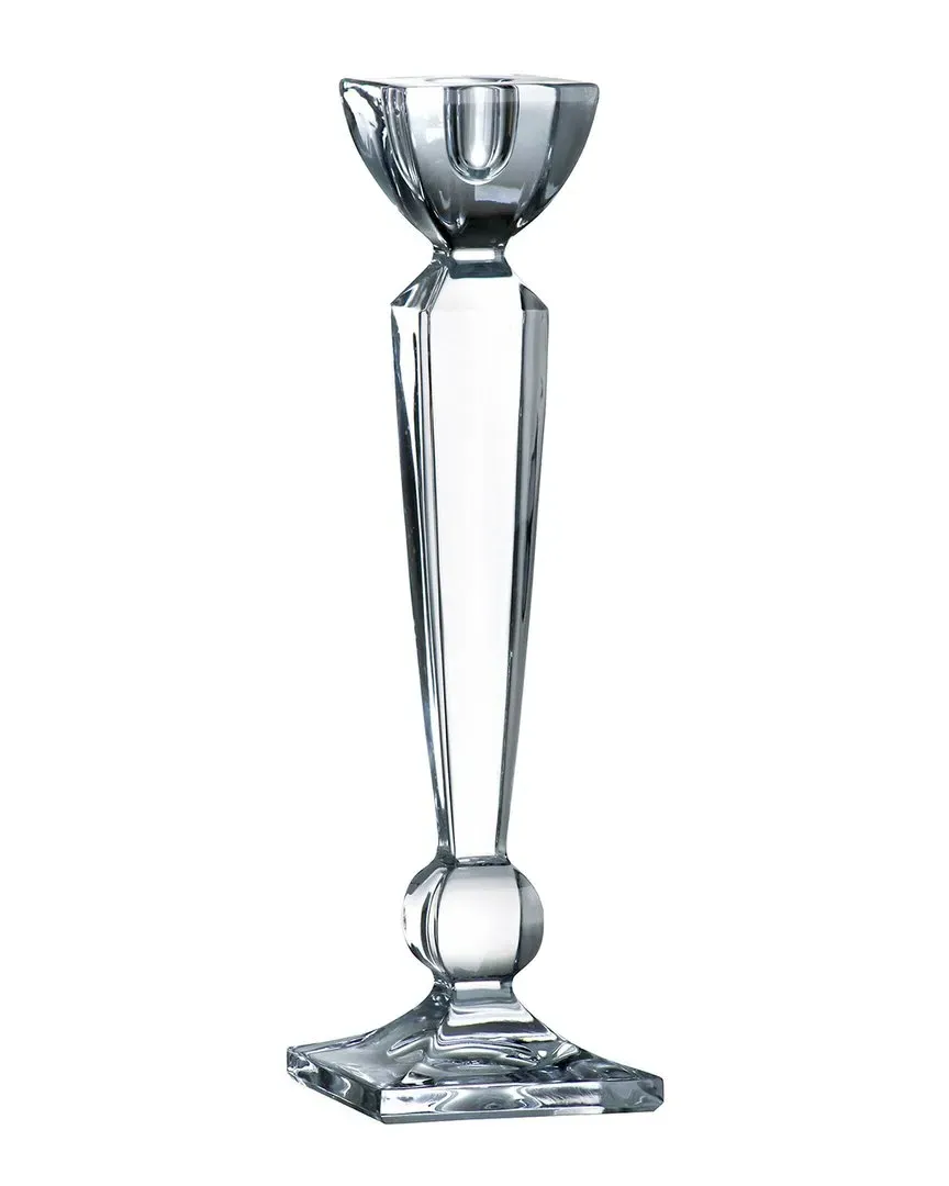 12in Crystalline Candlestick Holder - Clear, Glass