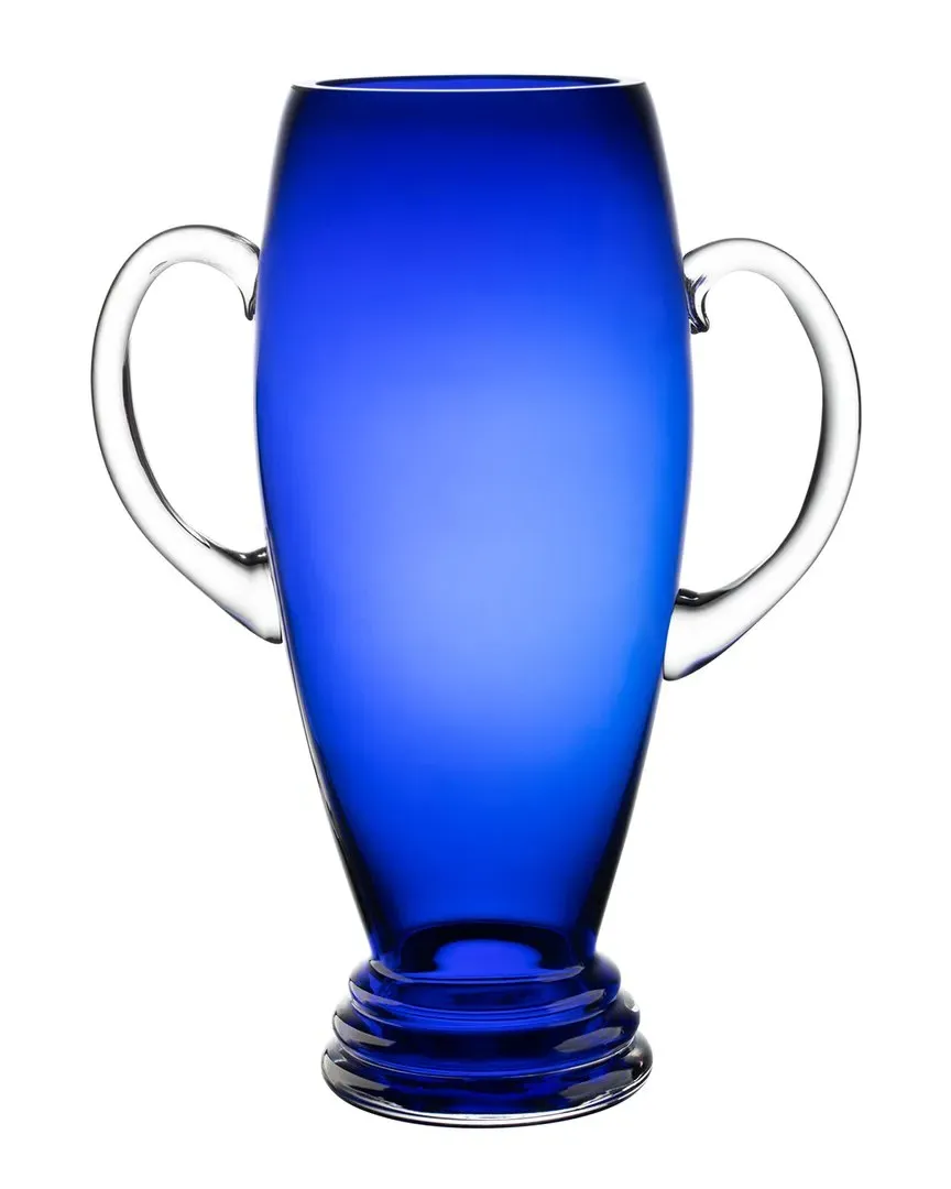 13.5in Trophy Vase with Handle - Cobalt Blue, Glass