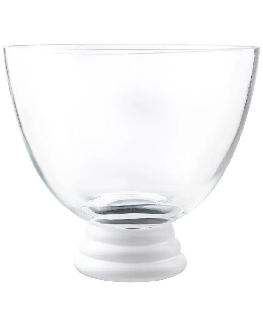9.4in Footed Bowl - Clear, Glass image