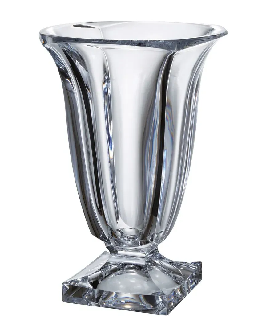 Barski 11.5in Footed Vase - Clear, Crystalline Glass image