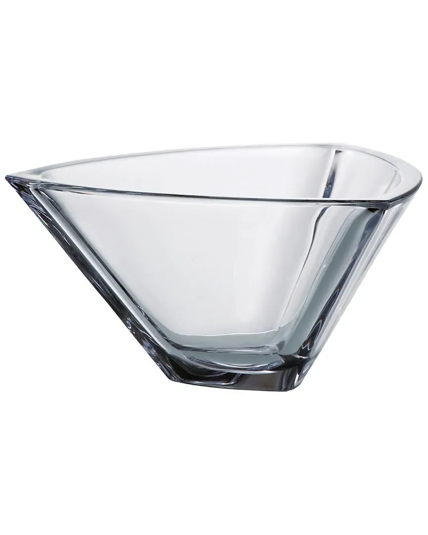 Barski Triangle Bowl - Clear, Crystalline Glass image