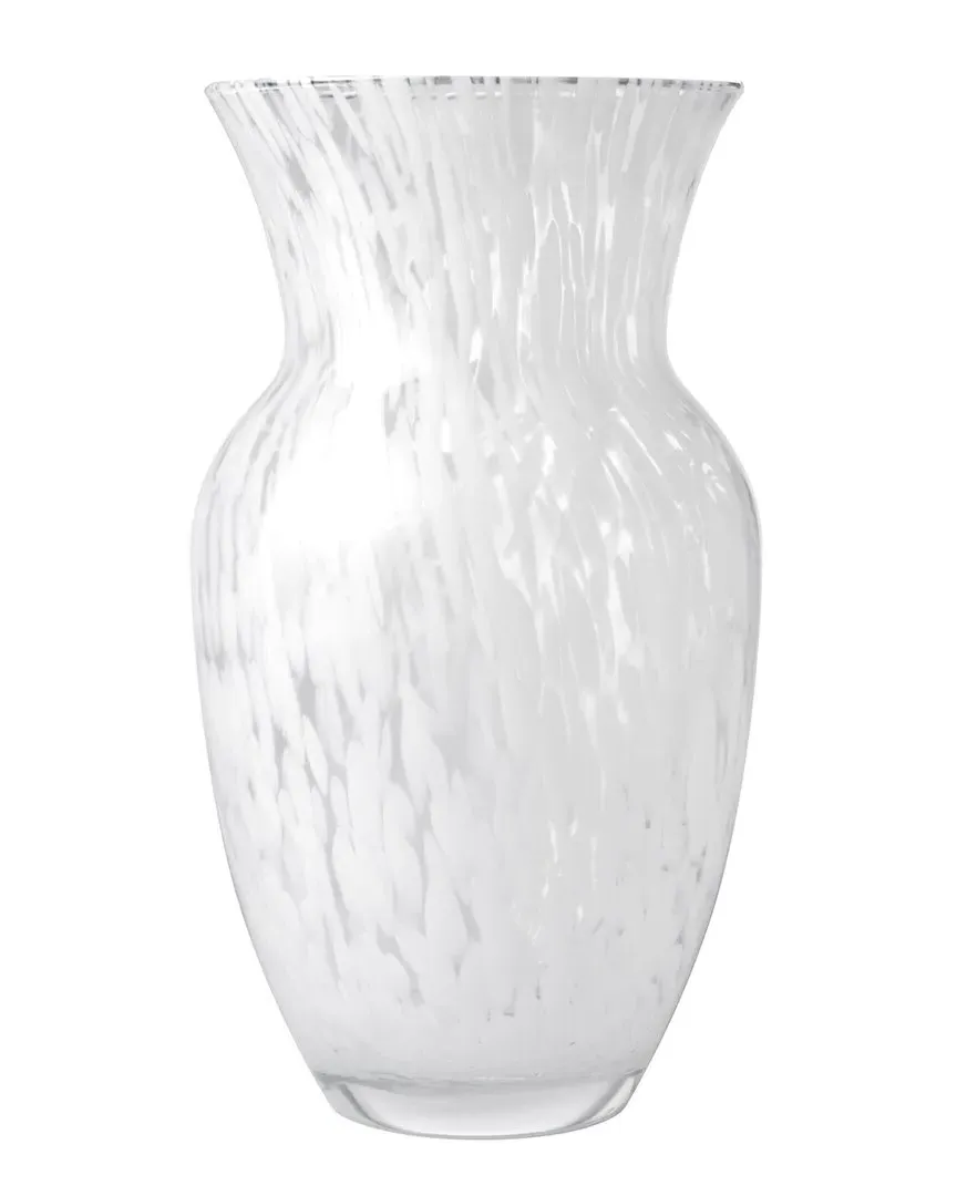 Barski Vase with Opal Raindrop Design - Clear Glass image