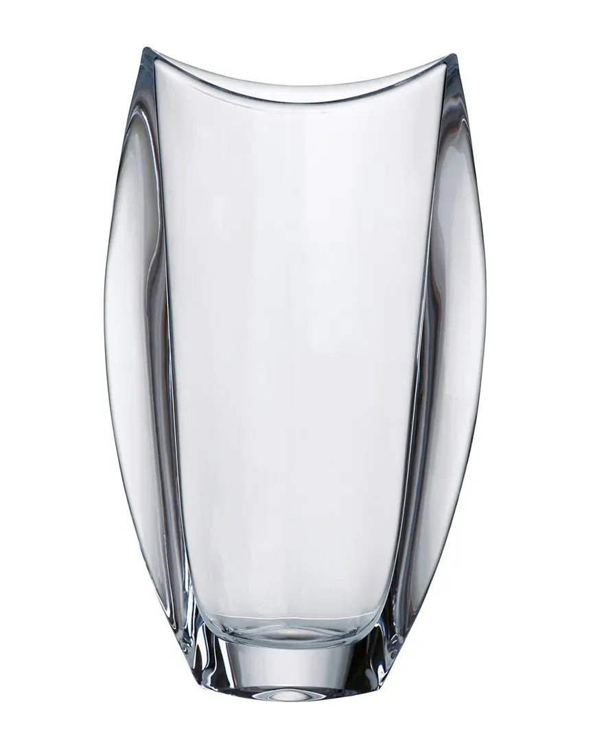 Crystalline 12in Oval Vase - Clear, Glass