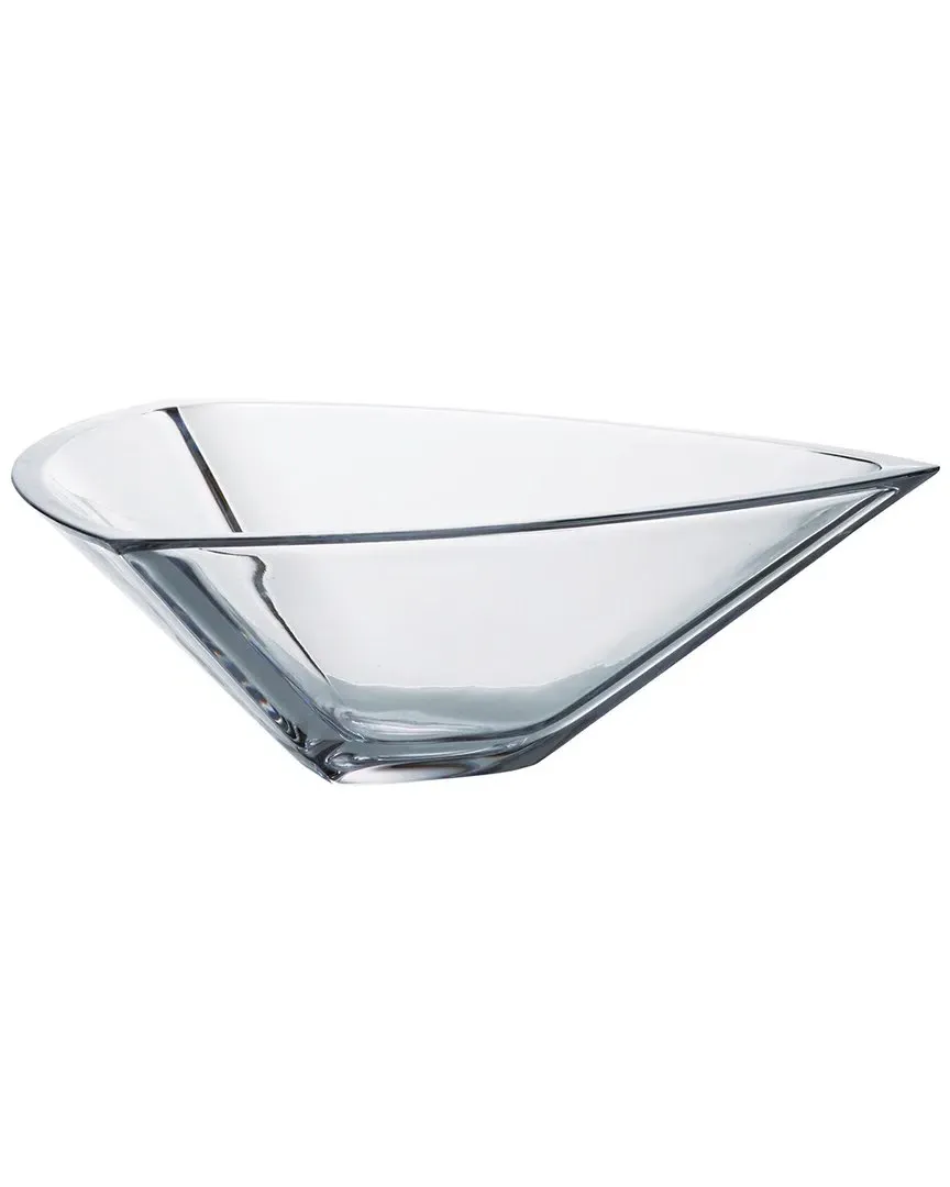 Crystalline Large Triangle Bowl - Clear, Glass