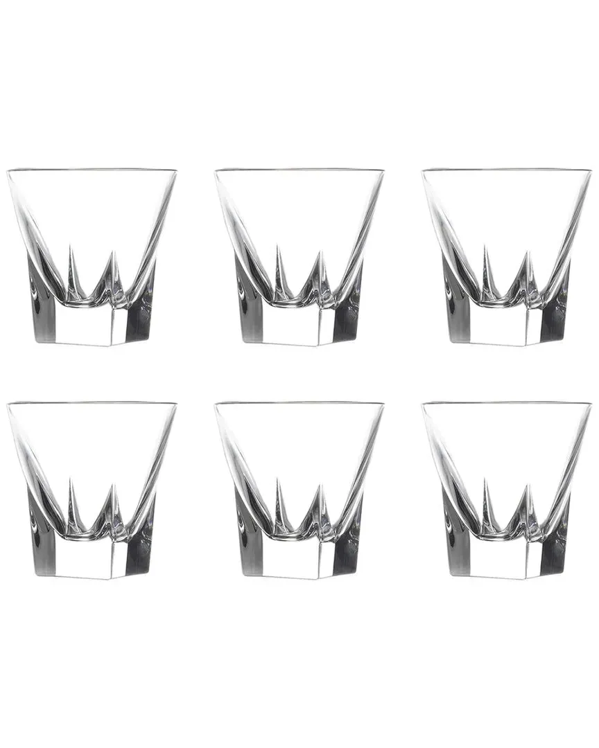 European Crystal Shot Glasses Set of 6 - Clear image