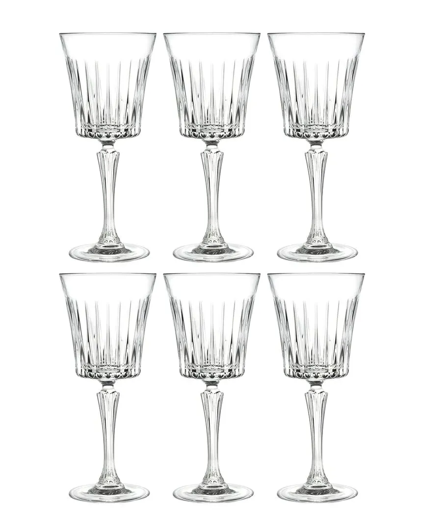 European Crystal Wine Glasses Set of 6 - Clear image