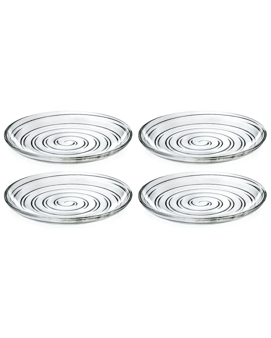 Glass Salad Plates Set of 4 - Clear image