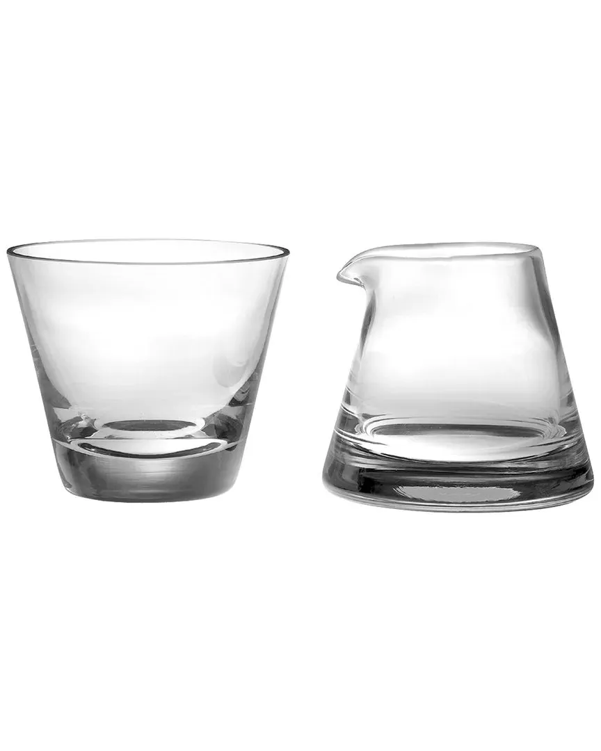 Glass Sugar & Creamer Set - Clear image