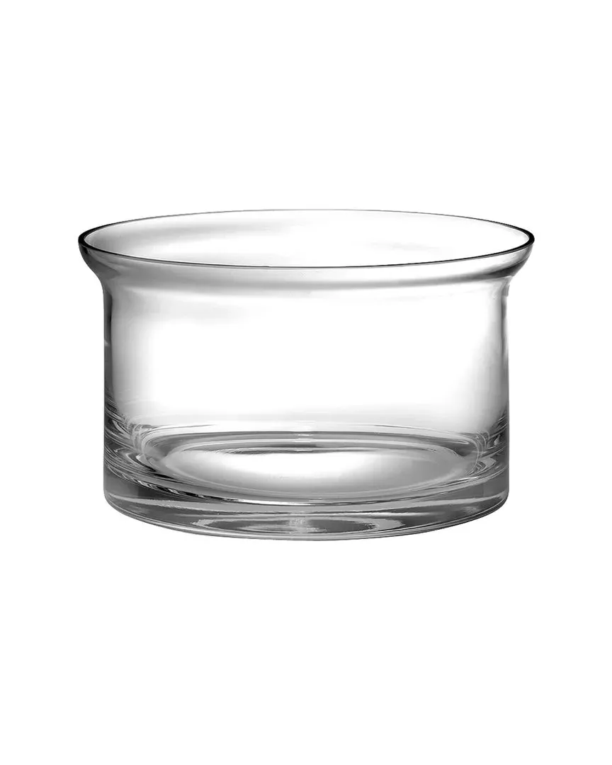 Large Thick Flair Salad Bowl - Clear, Glass image