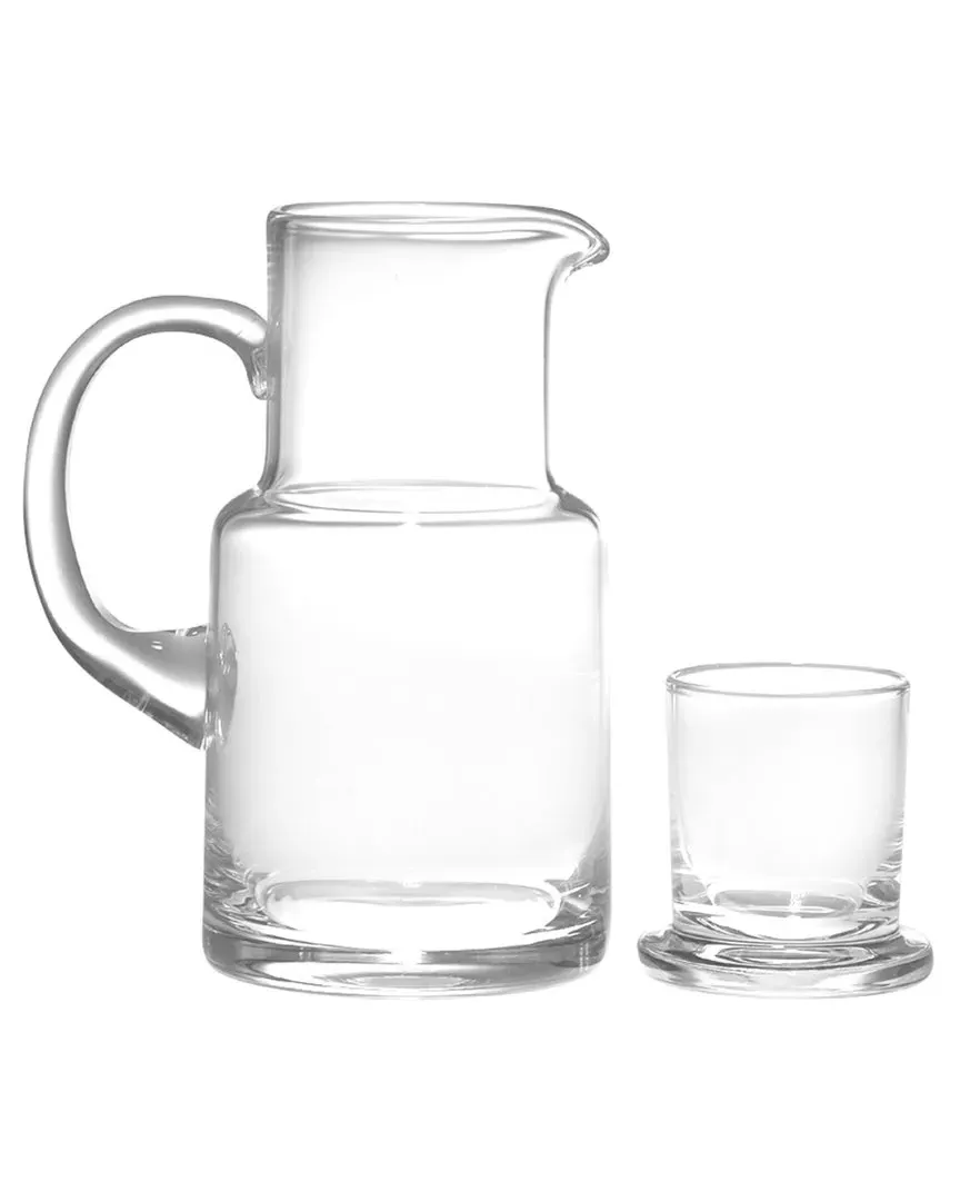 Lead-Free Crystalline Bedside Water Carafe Set - Clear image