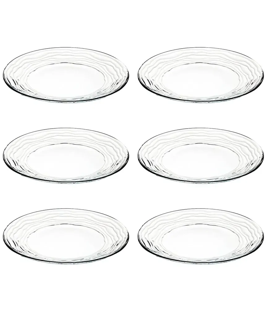 Lead-Free Crystalline Dinner Plates Set - Clear
