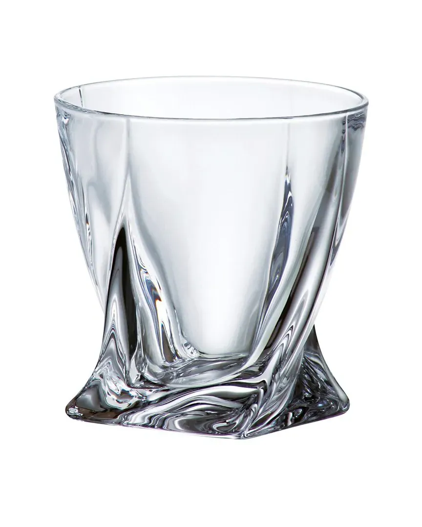 Lead-Free Crystalline Double Old Fashioned Tumblers Set of 6 - Clear