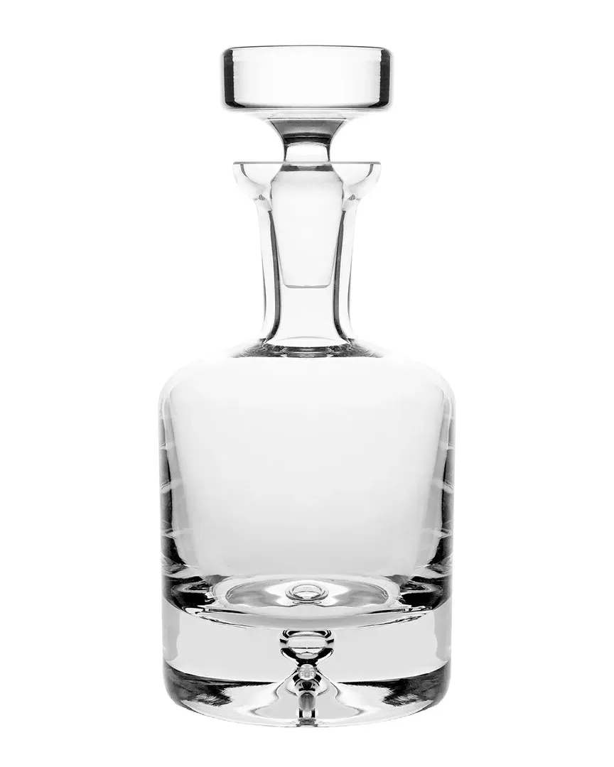 Lead-Free Crystalline Round Whiskey Decanter - Clear