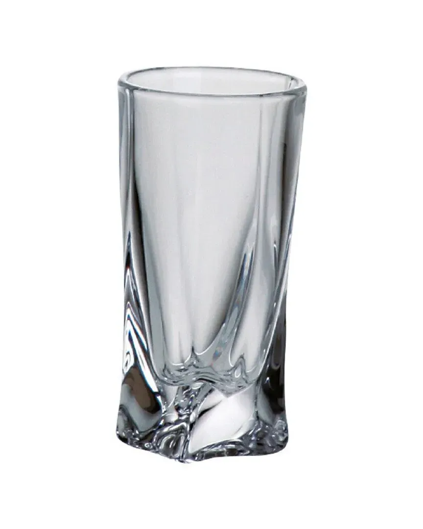Lead-Free Crystalline Whiskey Shot Glasses Set of 6 - Clear