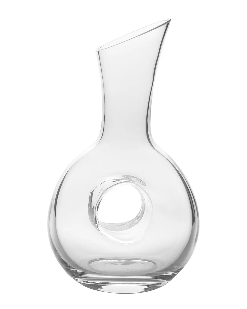 Mouth Blown Pierced Pitcher - Clear, Glass image