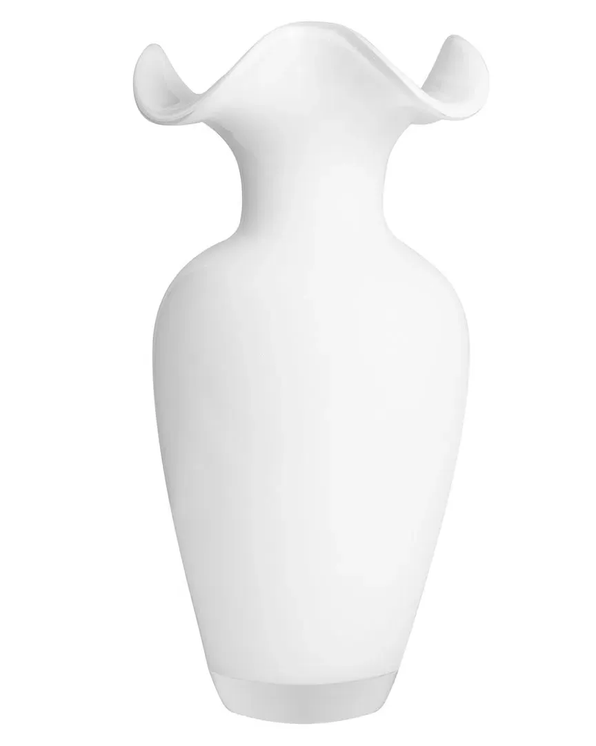 Opal White Glass Vase - Clear image