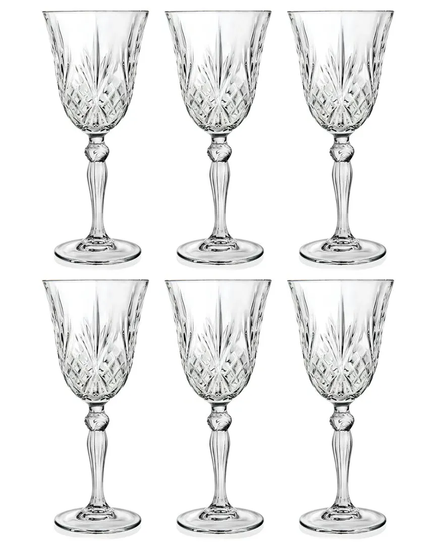 Set of 6 7oz Goblets - Clear image