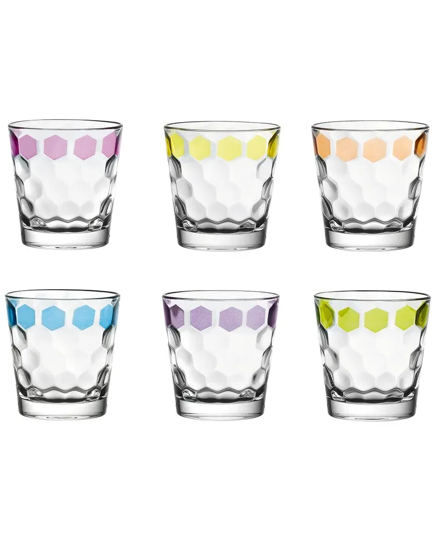 Set of 6 Octagon Tumblers - Multicolor image