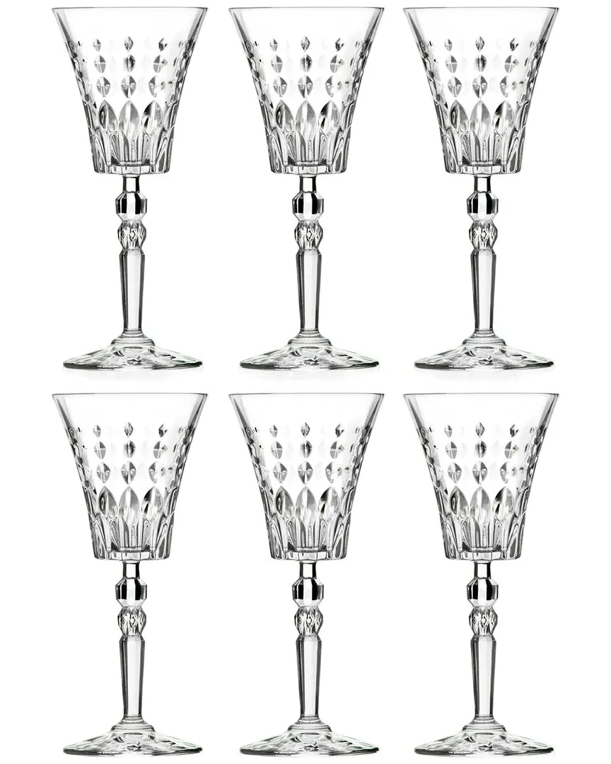 Set of 6 Wine Glasses - Clear, Glass image