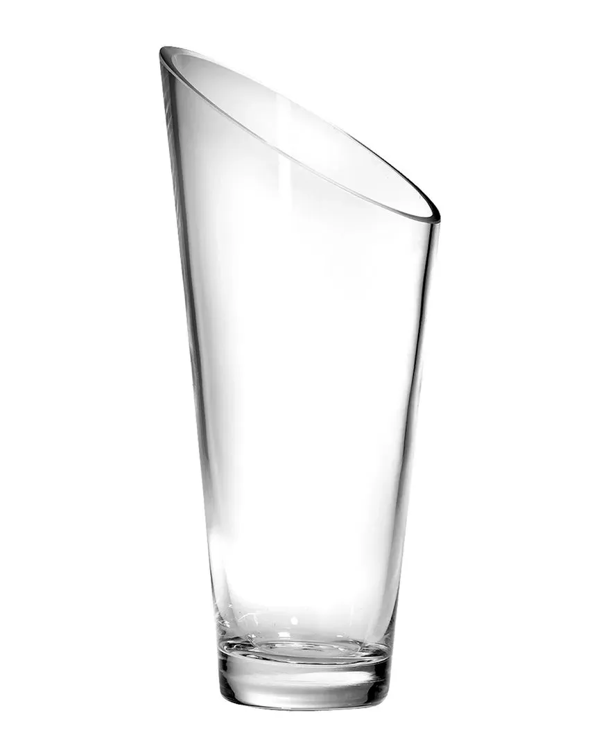 Slant Glass Vase - Clear image