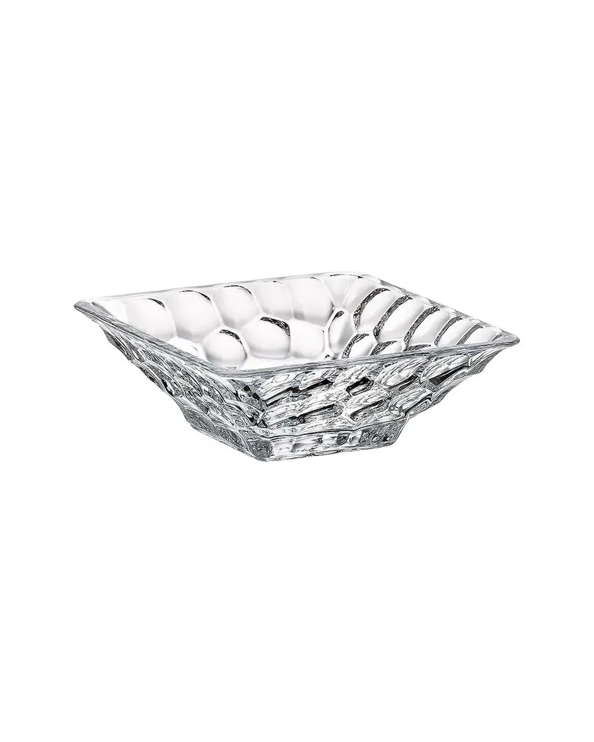 Small Square Pebbled Bowl - Clear, Glass image