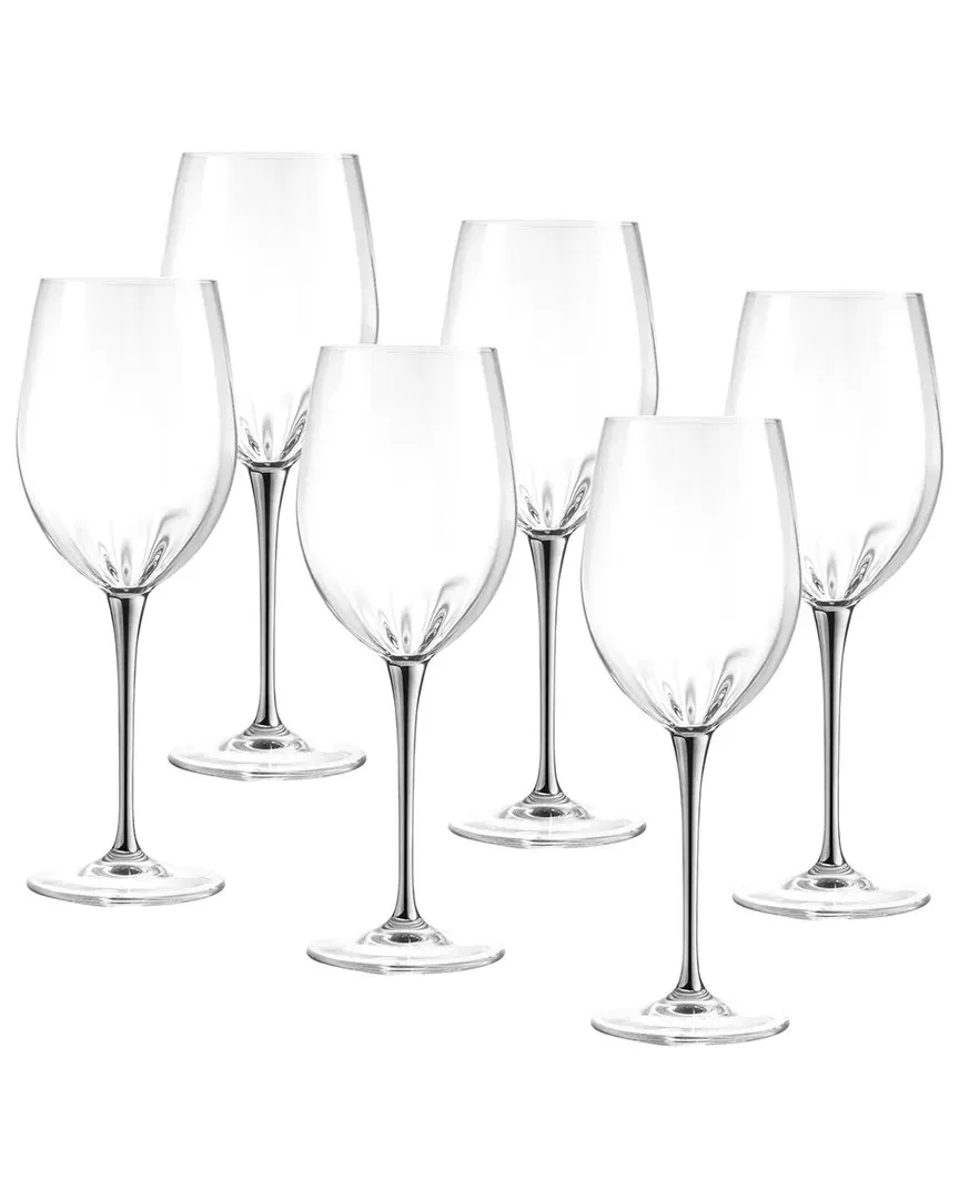 White Wine Glass Goblets Set of 6 - Clear