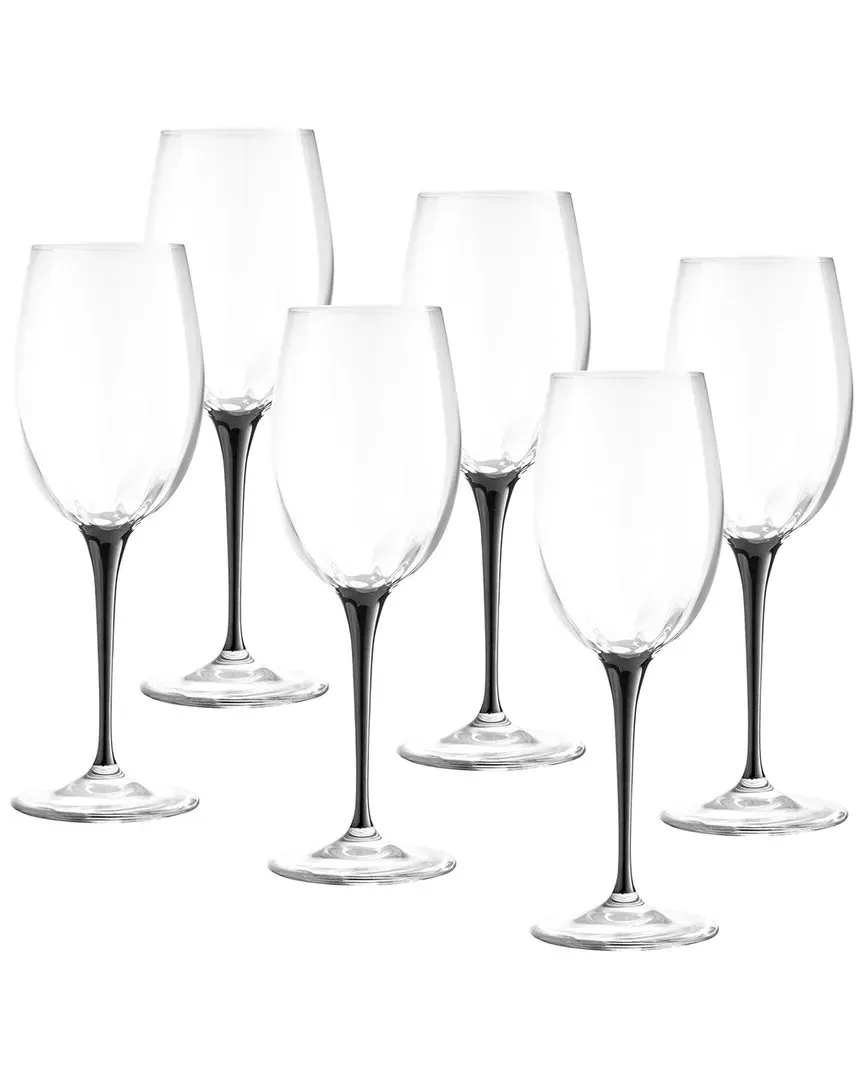 White Wine Glass Goblets Set of 6 - Clear