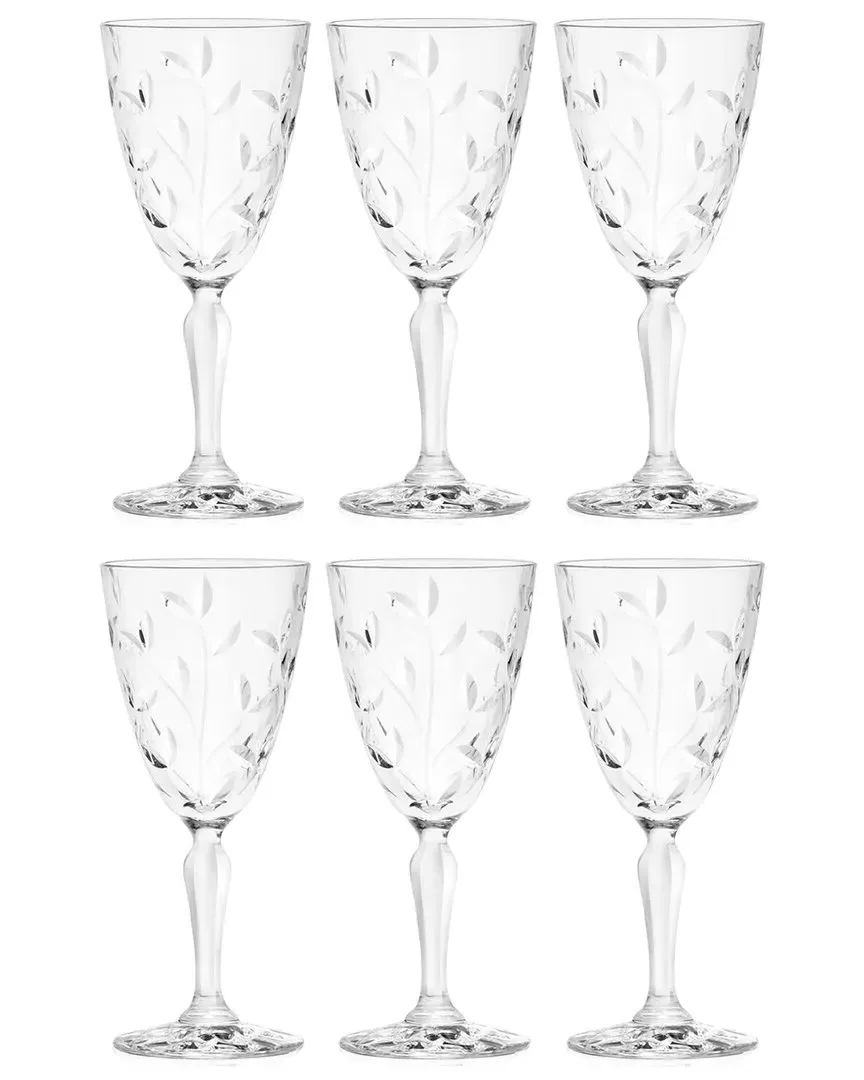 Wine Glass Goblets Set of 6 - Clear
