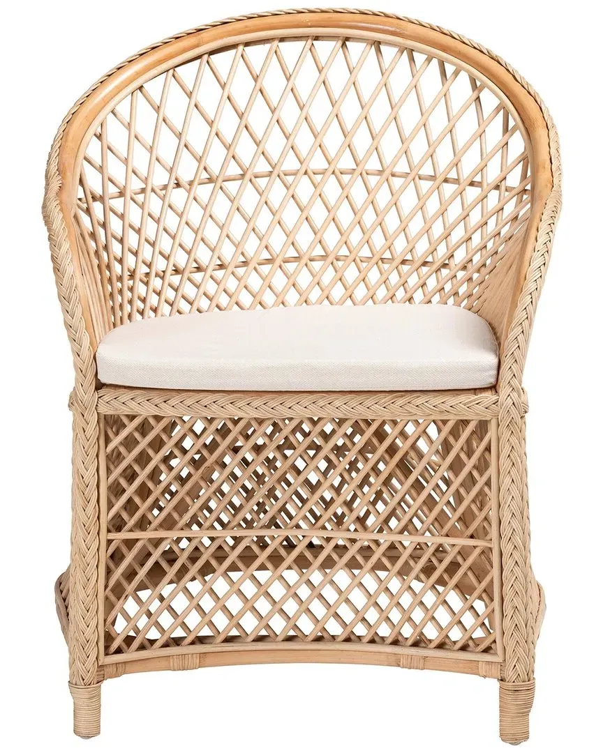 Casilda Braided Rattan Arm Chair - Natural image