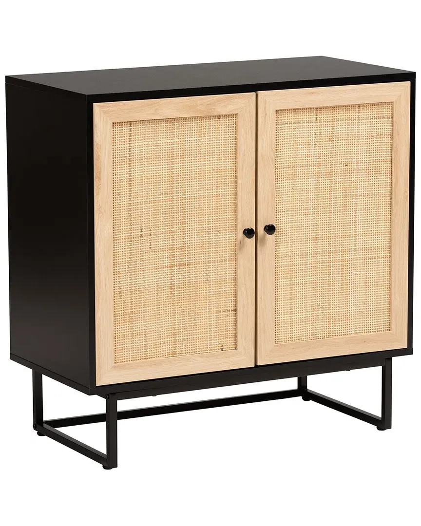 Declan 2-Door Storage Cabinet - Brown image