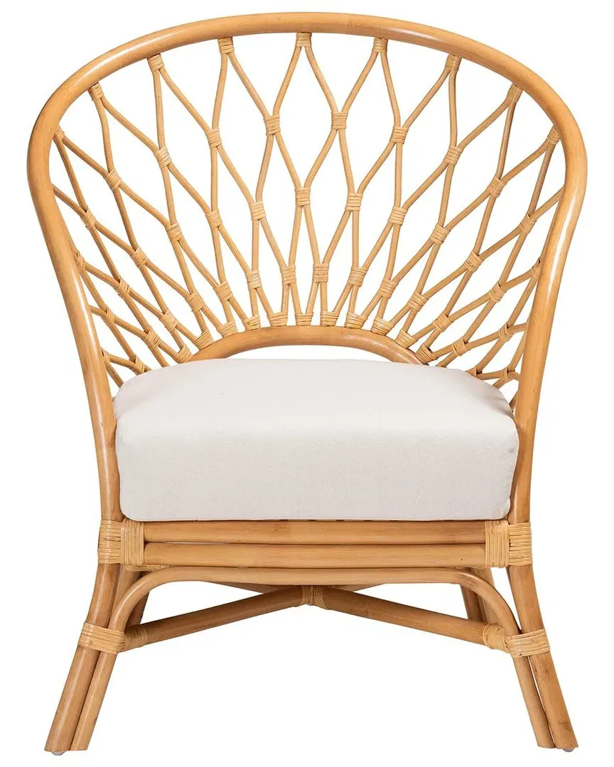 Emmeline Bohemian Rattan Accent Chair - Honey image