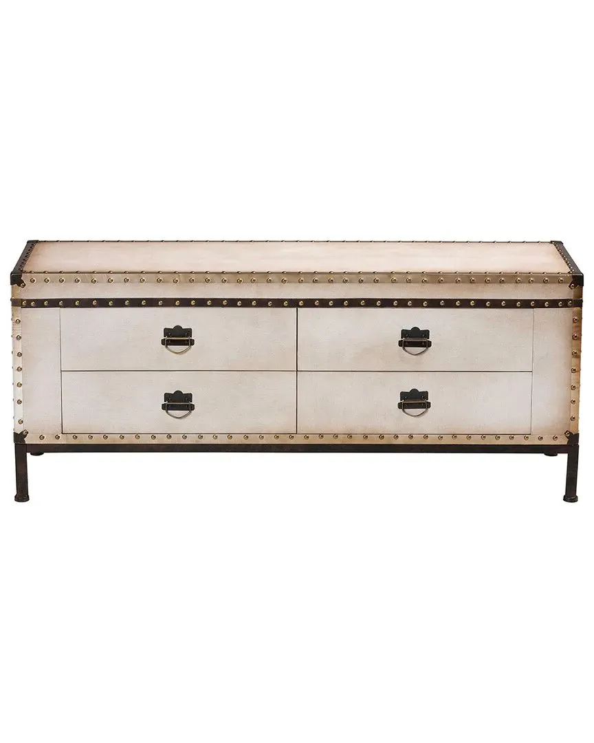 Heaton 4-Drawer Storage Bench - Beige, Canvas image