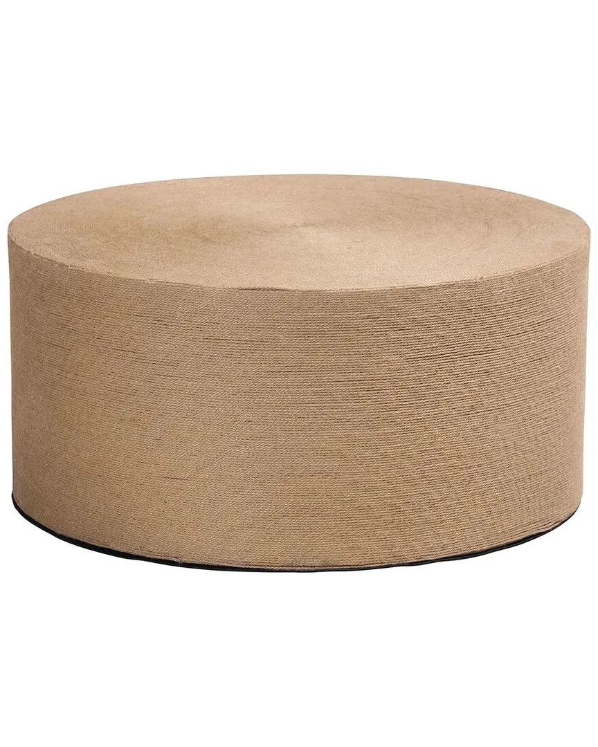 Lapis Round Coffee Table - Natural Brown, Jute