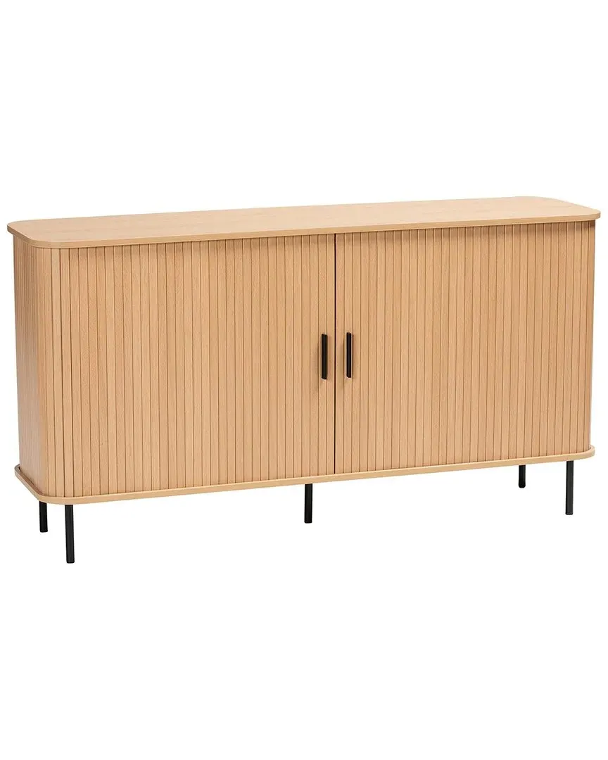 Lucia Fluted Wood Sideboard - Light Oak image
