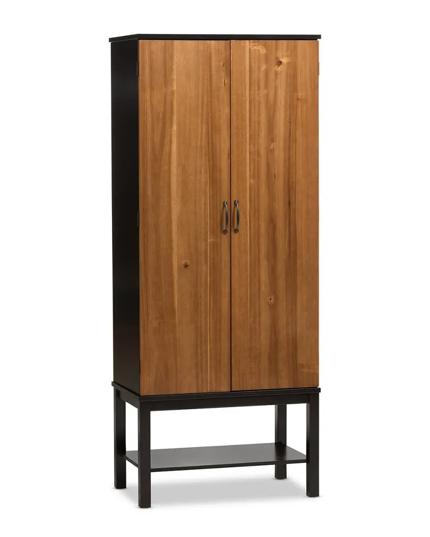 Marya Wine Cabinet with Storage - Walnut Brown image