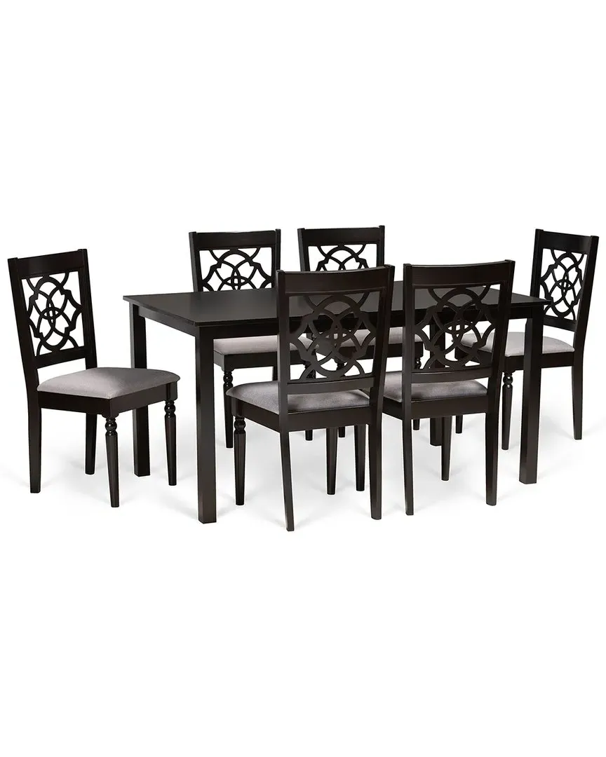 Renaud 7-Piece Dining Set - Grey, Oak image