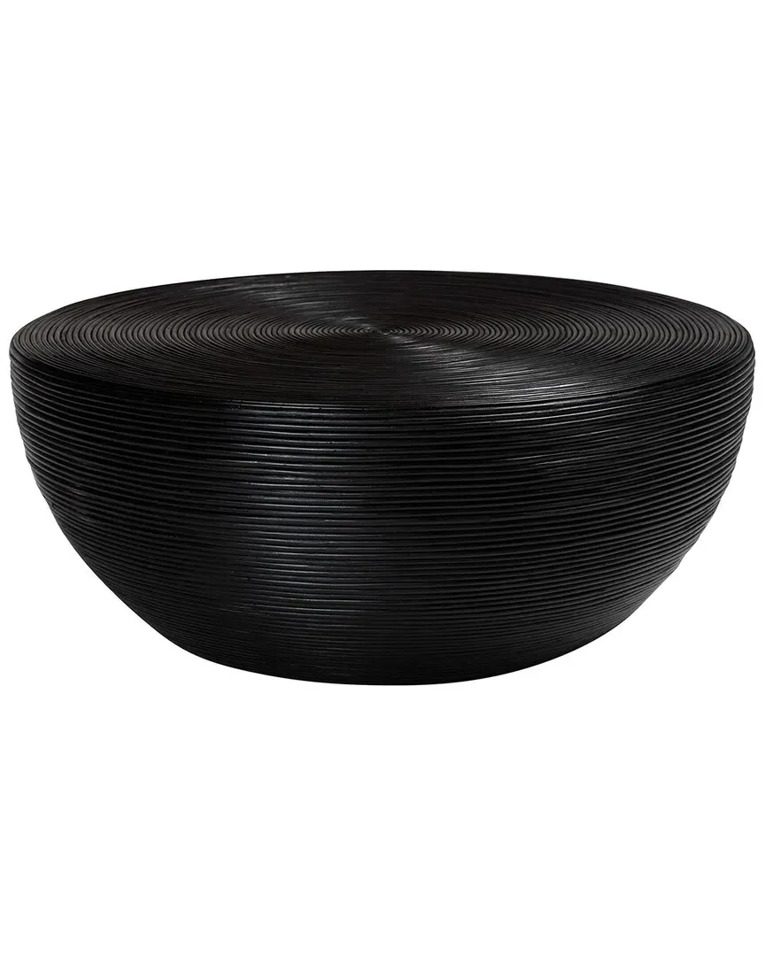 Tokyo Round Coffee Table - Black, Rattan image