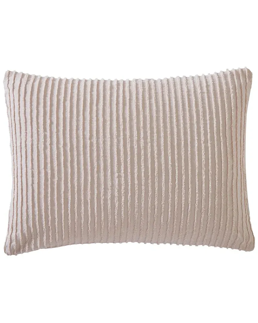 Channel Chenille Standard Pillow Sham - Blush, Cotton