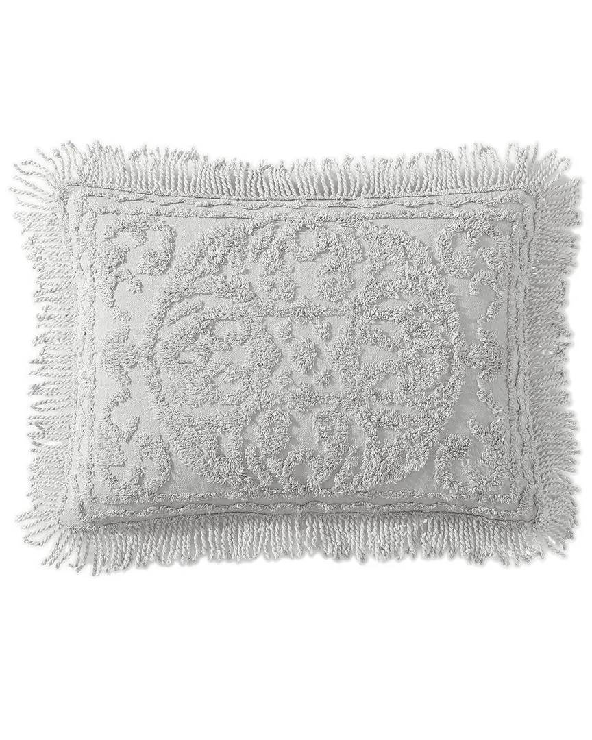 Medallion Chenille Pillow Sham - Gray, Cotton