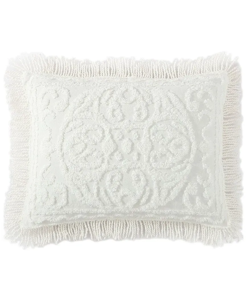 Medallion Chenille Pillow Sham - Ivory, Cotton